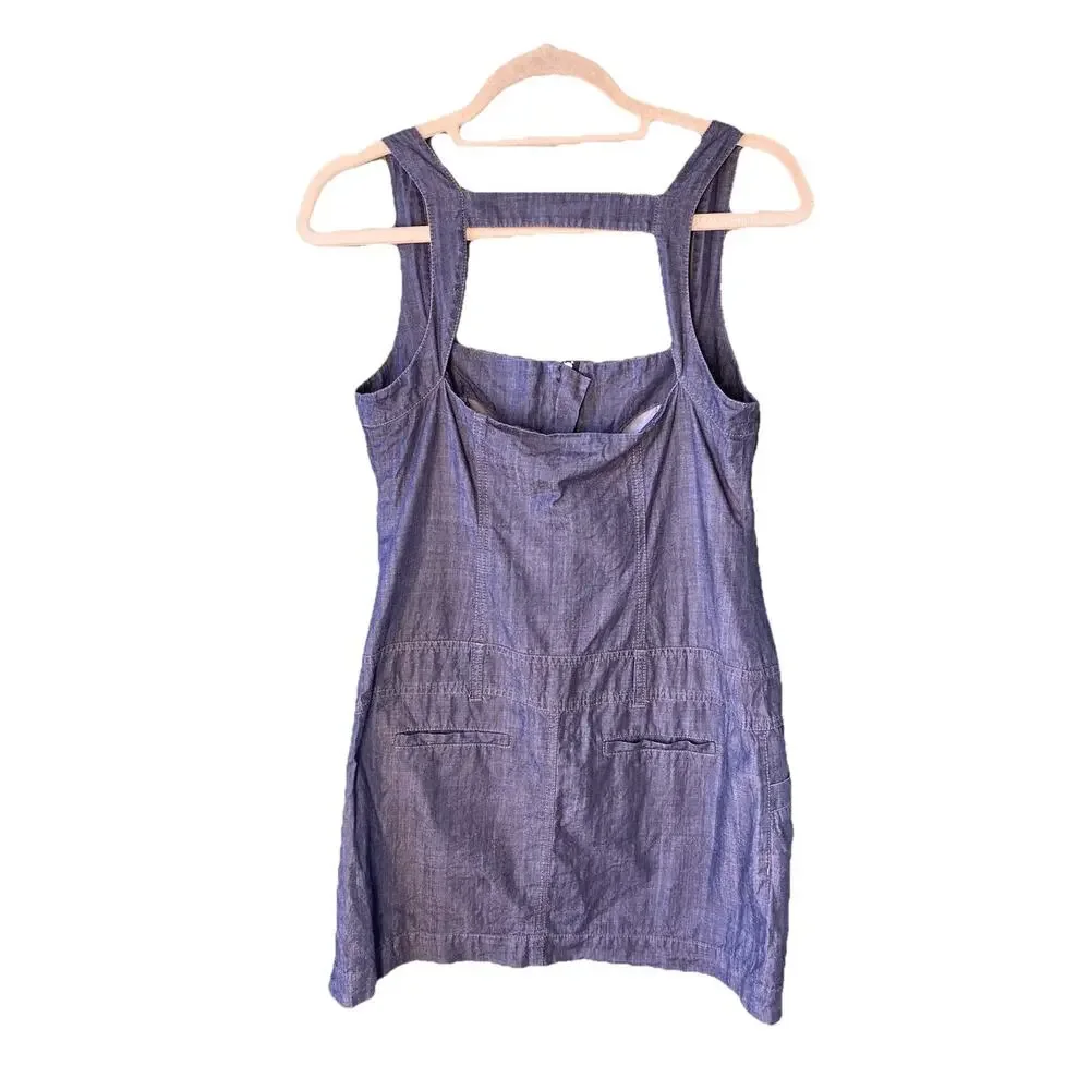 Theory Dress Womens Size 8 Catalina Greece Classic Designer Denim Mini Going Out